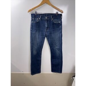 Levis 513 Jeans Mens 30x28 Blue Slim Straight Denim Mid Rise Medium Wash Fit